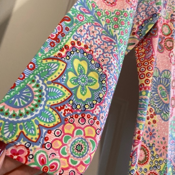 Talbots~Bright~Multicolor~Millefiori Pattern~Tee-Shirt~Top~NWT~Size LP - Picture 6 of 10